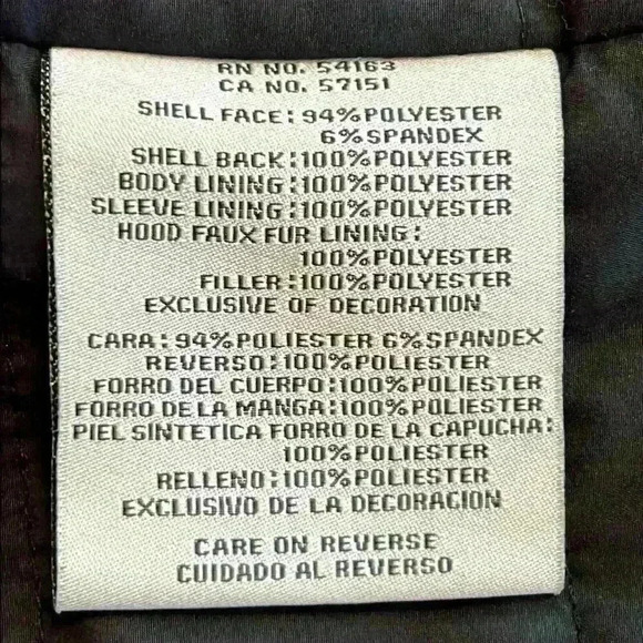 Levi's Men's Hooded Jacket Small Navy Blue Sherpa Lined Hood Quilted Lining - Picture 10 of 12